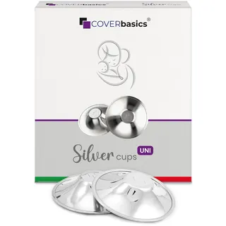COVERbasics Silberhütchen Stillen - Stillhütchen aus Silber (Large)