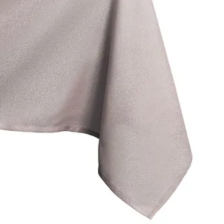 AmeliaHome 80x80 cm Tischdecke Tischtuch Tafeldecke Fleckschutz Lotuseffekt Abwaschbar Wasserabweisend Glänzend Glatt Puderrosa Empire