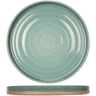 »Basalt« Teller flach, ø: 260 mm, Ocean green, 6 Stück