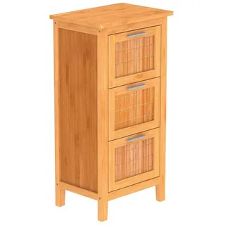 Eisl Unterschrank »Bambus«, Badschrank schmal mit 3 Schubladen, 42.0x82.0x33.0 cm, Badezimmer, Badezimmerschränke, Bad Unterschränke