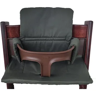 Shabany® Hochstuhl Sitzkissen 100% Bio Baumwolle | Classic Kissen Sitzbezug Hochstuhlauflage | 2-teilig passend für Stokke Tripp Trapp Kinderhochstuhl | maschinenwaschbar einfache Befestigung (trust)
