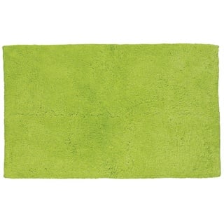 Kela 20445 Badematte, Ladessa, Uni 100%Baumwolle limettengrün 120,0x70,0x2,0cm