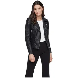 Y.A.S YAS Lederjacke, schwarz XS