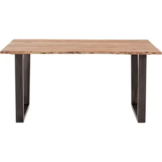 MCA living Esstisch »Calabria« Massivholz mit Baumkante braun