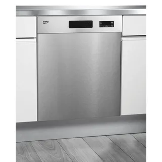 Beko BDUN15O30X Unterbaugeschirrspüler (hocheinbaufähig, 598 mm, Silber)
