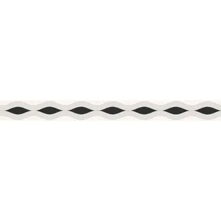 A.S. Création selbstklebende Bordüre Only Borders Borte 5,00 m x 0,05 m grau schwarz weiß Made in Germany 282217 2822-17