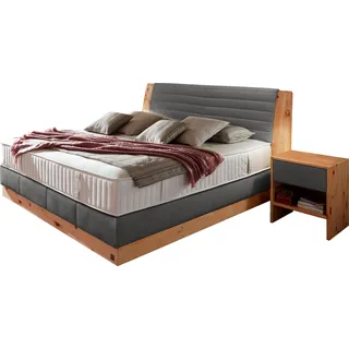 Alina Boxspringbett »Chalet«, Grand Comfort TF 1000 PM, Zirbenholz natur geölt grau