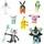 Jazwares Pokémon Battle Set 8-pack Minifigur One Size