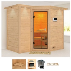 Bild von Sauna »Sanna 2«, (Set), 9-kW-Ofen mit externer Steuerung beige