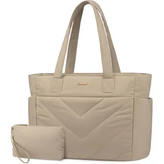 LOVEVOOK Laptoptasche Damen 15,6 Zoll Arbeitstasche Khaki - Grün