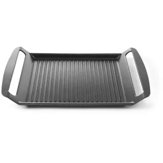 HENDI Grillplatte 39 x 26 cm Aluminium Schwarz/Grau