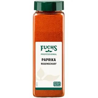 Fuchs Professional - Rosen-Paprika scharf | 500 g in der Streudose | Für Großverbraucher, Restaurants, Gastronomie | Mit praktischem Streuaufsatz