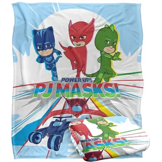 PJ Masks Power Up Group Silky Touch Decke für Kinder, 152 x 127 cm