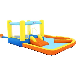 BESTWAY H2OGO!TM Wasserpark, Beach Bounce, 365 x 340 x 152 cm, mit Dauergebläse