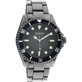 Oozoo Herren Edelstahlarmband Uhr Timepieces silber Analog Quarzuhr UOC11013 - Silber