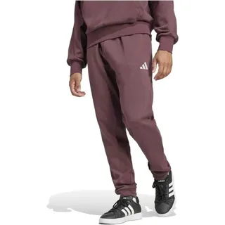 Adidas Feelcozy Fleece Hose sportlich-lässig wärmend mit gerippten Bündchen - Dunkelrot