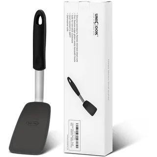 Unicook Pfannenwender Silikon, Pfannkuchenwender aus Kunststoff 30cm, Spatula Küche Zubehör für Spiegelei Omelette Pfannkuchen