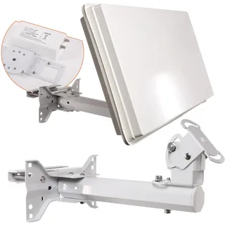 Selfsat H30D2 75cm Weiß + Twin LNB