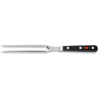 Friedr. Dick DICK Fleischgabel I Gabel 18 cm bis zum Griff, geschmidet, rostfrei, wasserfest, hygienisch, Ideal für die Theke, Braten, Fleisch, Fisch I 92020182, Schwarz