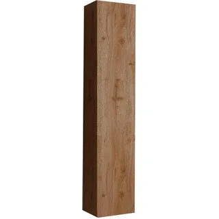 WELLTIME "Hamburg", Badschrank mit 1 Tür, Höhe 138 cm, Breite 25 cm, eiche cadiz nb),