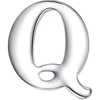 HONEY BEAR 1 Stück Buchstaben Brief Broschen Pins A bis Z, Edelstahl für Herren/Damen Anzug Hemd, Geschäft Hochzeit Geschenk,Silber,MEHRWEG (Q 0.59inches)