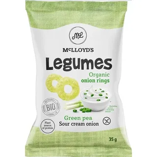 Grüne Erbsenchips Creme & Zwiebelchips GLOSS. BIO 35 g