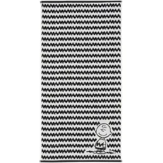 VOSSEN Charlie Brown Handtuch 50 x 100 cm schwarz