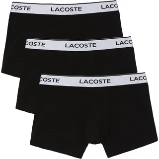 Lacoste Trunk Herren-Trunks mit Logobund im 3 Pack - Schwarz