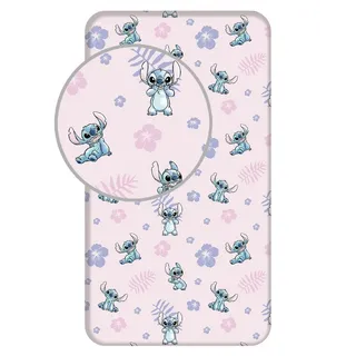 Jerry Fabrics Spannbettlaken Baumwolle 90 x 200 cm pink