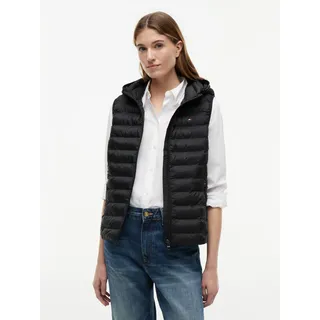 Tommy Hilfiger Global Stripe Vest mit Kapuze, schwarz, Black XL
