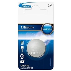 Lithium-Knopfzelle CR2430/00B 3 V, 1 Stück, 30% mehr Haltbarkeit