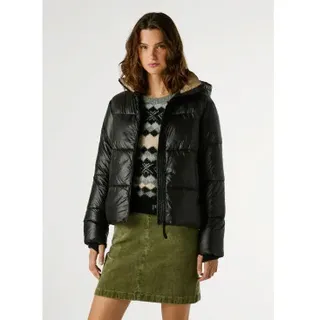 Pepe Jeans für Damen. PL4024339 Sussy Kurzmantel schwarz (L), Lässig, Polyamid