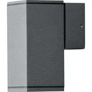 Konstsmide Außenwandleuchte Aluminium 10 x 6,5 x 13,5 cm inkl. GU10 Halogen 35 W grau