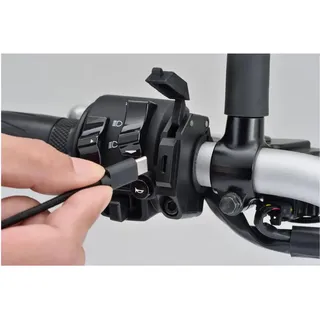 Daytona Slim-mount Type-C Usb-Steckdose für Lenker Ø22,2/25,4 Schwarz