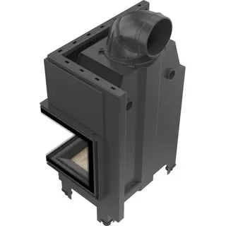 Intelligenter Kamineinsatz aus Stahl KRATKI MBM rechts 10 kW Ø 200 MSK