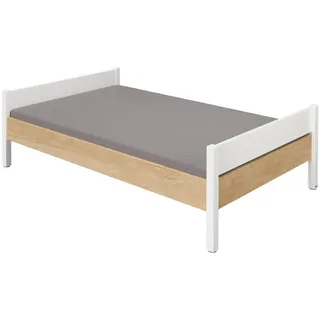 Paidi Bett , Weiß, Eichefarben , Holzwerkstoff , 90x200 cm , Blauer Engel, Goldenes M , in verschiedenen Holzdekoren erhältlich, in verschiedenen Größen erhältlich , Schlafzimmer, Betten, Einzelbetten