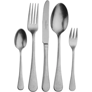 Besteck-Set "Rossini", silber (silberfarben), 30 Stk., Edelstahl, PICARD & WIELPÜTZ SOLINGEN, Essbesteck-Sets, Besteck-Set, mit Klappetui