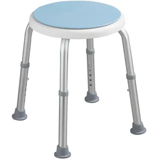 Karat Duschhocker Peter 360° drehbar blau/silber