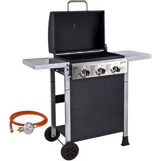 Gasgrill Gas Grill Grillwagen Barbecue BBQ 3 Flammen 8,1 kW 107x52x103 cm