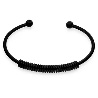 Liebeskind Berlin Elegantes Armband aus poliertem Edelstahl IP Schwarz 6,9 cm