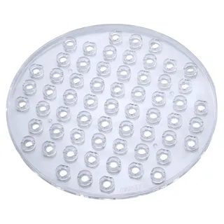 Wenko Spülbeckeneinlage Kristall, schützt vor Kratzern an Geschirr & Spülbecken, reduziert Wasserspritzen & verhindert Wasserstau, robuster, pflegeleichter Kunststoff, Ø 31 cm,