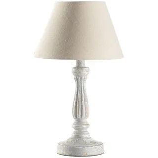 Tischleuchte , Akaziefarben, Weiß Hochglanz , Holz, Textil , Bambus , rund , 35 cm , Eec , tragbar , Lampen & Leuchten, Leuchtenserien