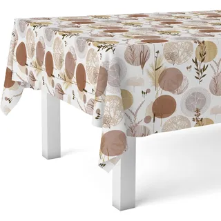Martina Home Wachstuchtischdecke, Siena, Braun, 220 x 140 cm
