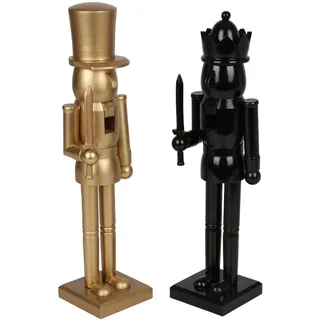 6x Weihnachtsdeko Nussknacker Holz h Circa 38 cm Dekofigur Winterdeko