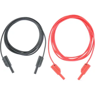 METREL S 2025 Sicherheits-Messleitungs-Set [Bananenstecker 4mm - Bananenstecker 4 mm] 1.50 m Schwarz, Rot 1 Set