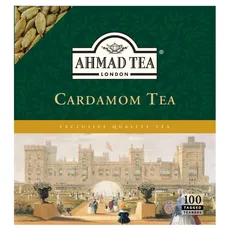 Ahmad Tea - Cardamon Tea | Schwarzteemischung mit Kardamom | 100 Teebeutel á 2 g | Teebeutel mit Band