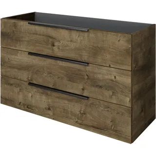 Pelipal Unterschrank für Doppel-Waschtisch Quantum 07 Eiche Ribbeck Quer 120 cm