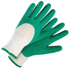 Rostain BASIC-IT07 Gartenhandschuhe, Latex, vielseitig einsetzbar, wasserdicht, Grip, Größe 07, Grün/Weiß, 7