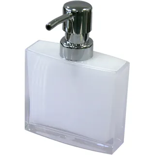 Axentia 282322 Badserie Priamos Seifenspender Acryl, weiß