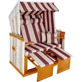 Tectake tectake® Strandkorb Sylt, 115 x 158 x 78 cm,